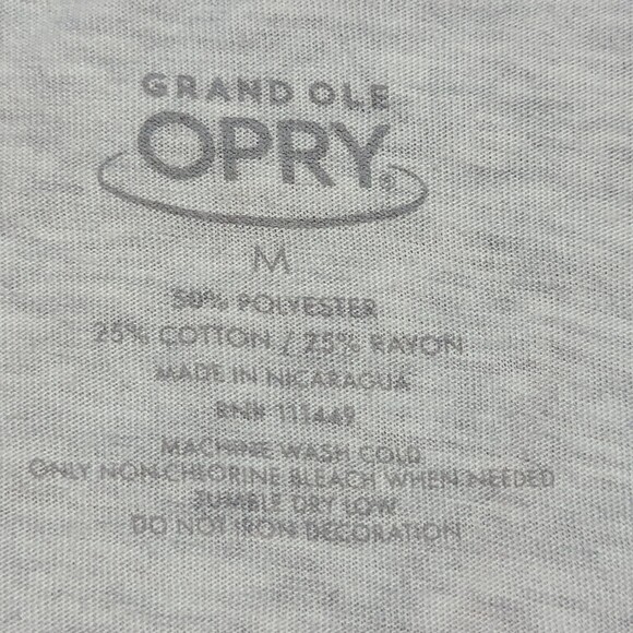 Grand Ole Opry Baseball Style Unisex Tee Red & Grey - Size Medium - Picture 4 of 4